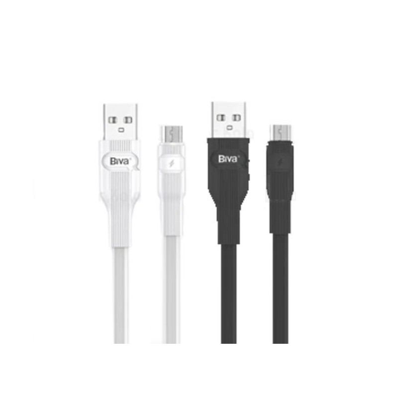 کابل میکرو یو اس بی C-01V طول 1 متر شدت جریان 2.4 آمپر Biva بیوا