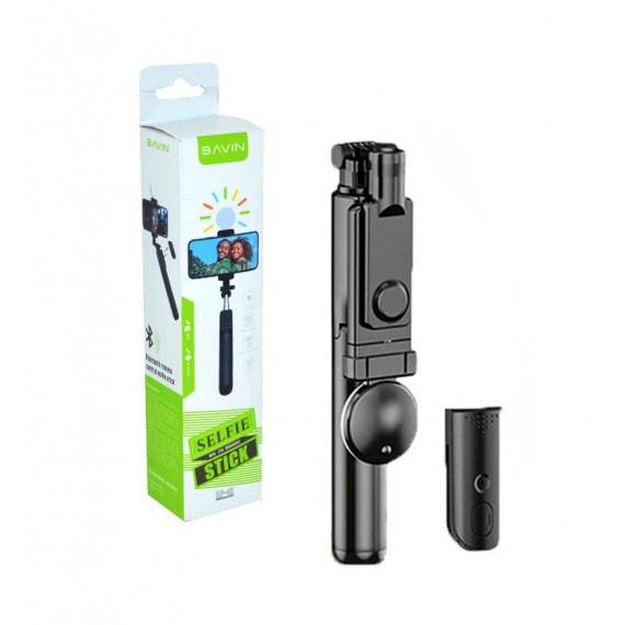 مونوپاد و سه پایه شاتر دار AP-01 Mini Live Broadcast Selfie Stick دارای چراغ Bavin باوین