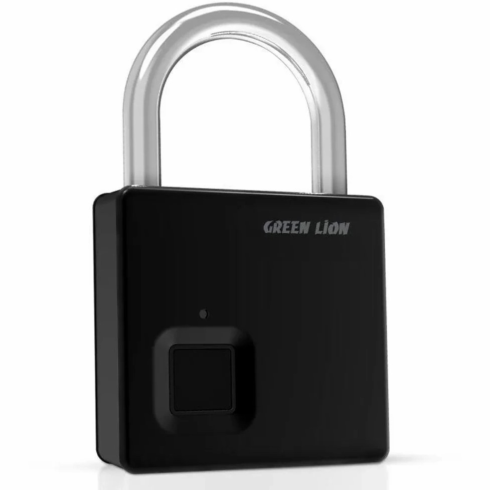 قفل اثر انگشتی گرین لاین Green Lion Fingerprint Padlock GNMINIFPPDLKBK